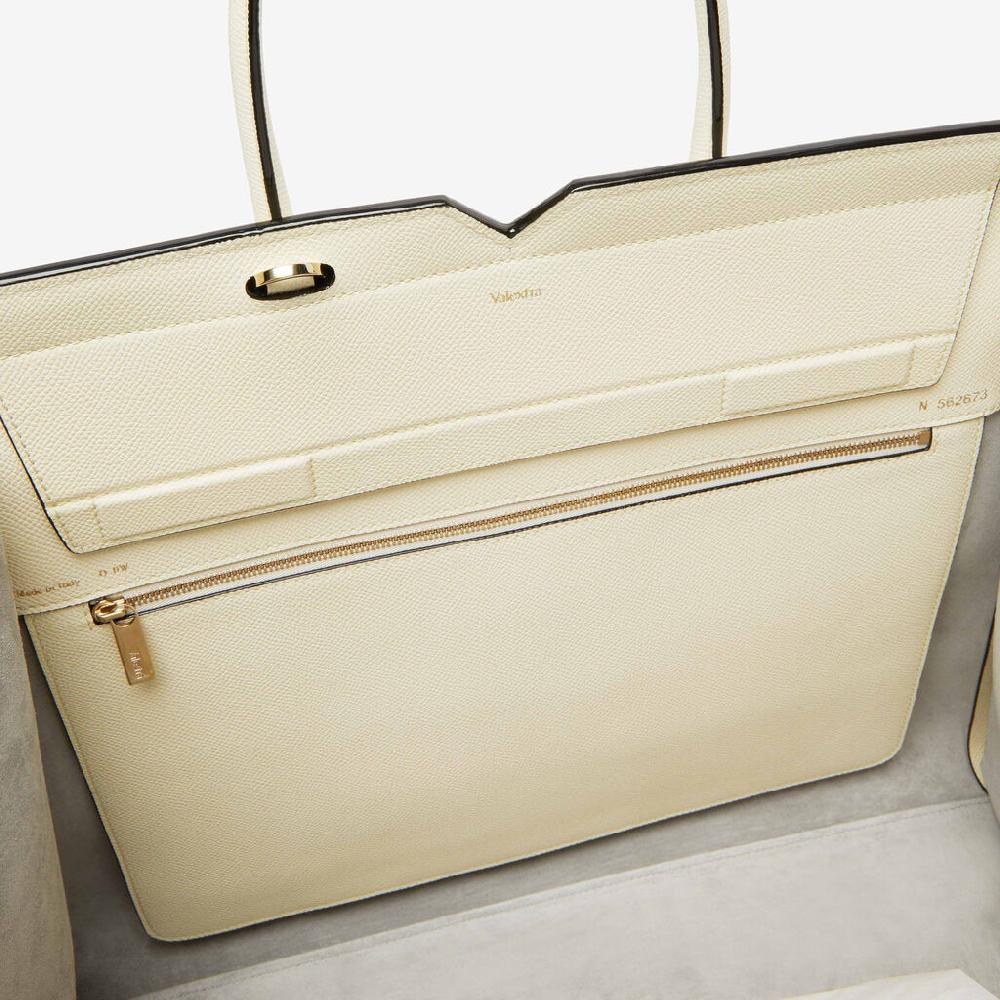 Valextra Borsa a due manici da Donna di Lusso rigida Bianca | Valextra Super sconto