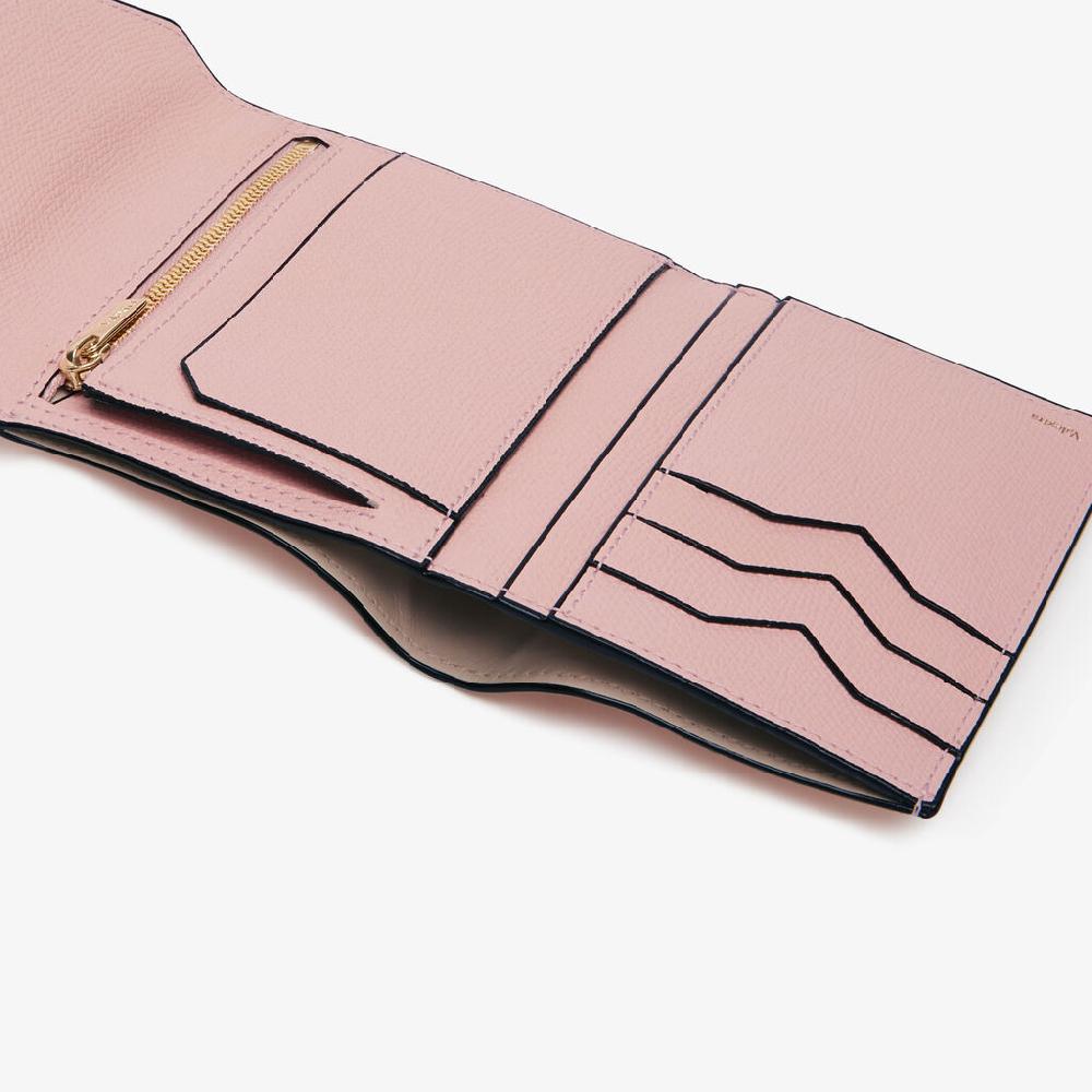 Valextra Portafoglio piccolo in Pelle Rosa | Valextra Iside In vendita