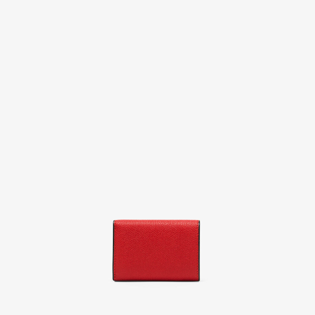 Valextra Portafoglio Bifold compatto in Pelle Rossa | Valextra 50% di sconto per tempo limitato