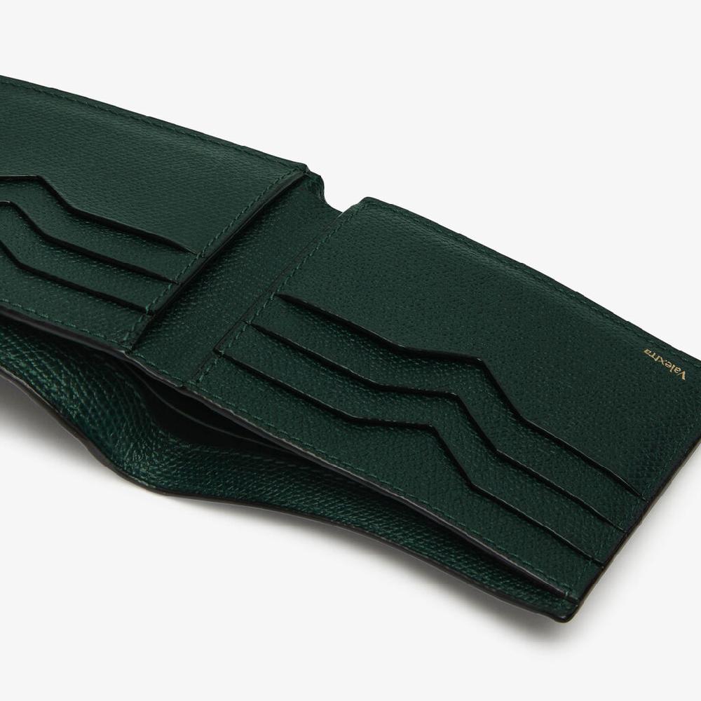 Valextra Portafoglio Bifold elegante in Pelle Verde | Valextra Pezzi Unici