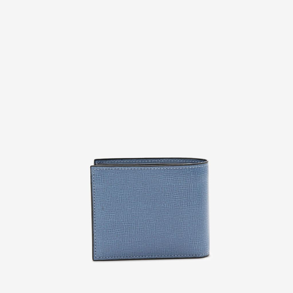 Valextra Portafoglio bifold piccolo in Pelle Blu Cobalto | Valextra Qualità Garantita