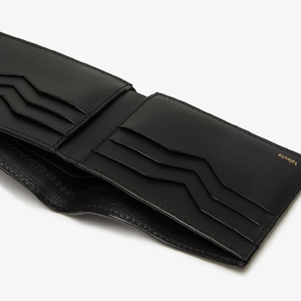 Valextra Portafoglio bifold piccolo in Pelle Nera | Valextra Acquista Ora