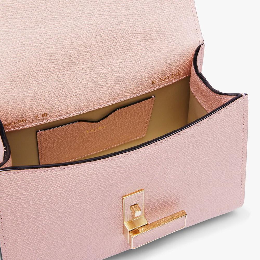 Valextra Borsetta piccola Micro in Pelle Rosa | Valextra Iside Consegna Veloce