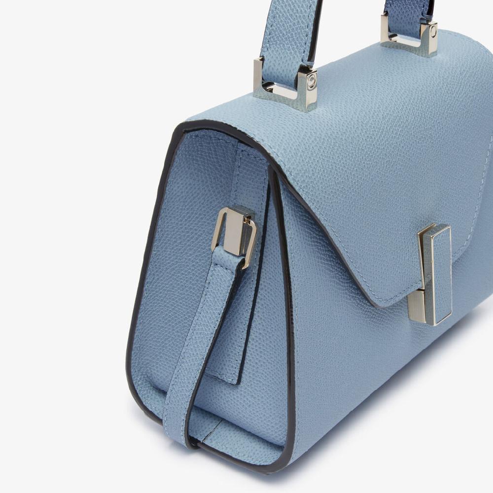 Valextra Borsa da Donna di Lusso in Pelle Azzurra rigida | Valextra Iside Promozione Limitata