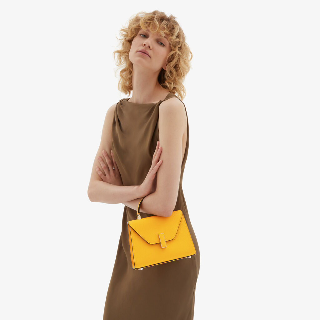 Valextra Borsa a tracolla da Donna in Pelle Gialla | Valextra Iside Fino Al -60%