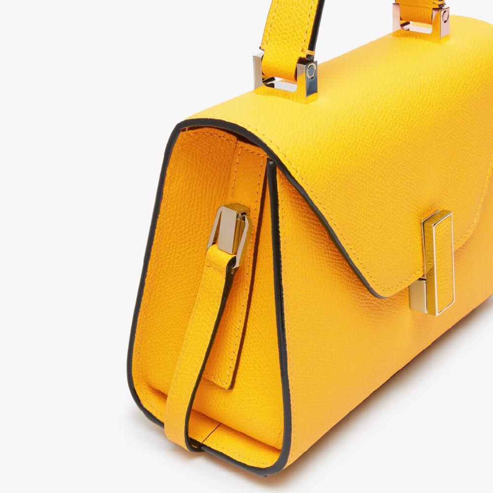 Valextra Borsa a tracolla da Donna in Pelle Gialla | Valextra Iside Fino Al -60%