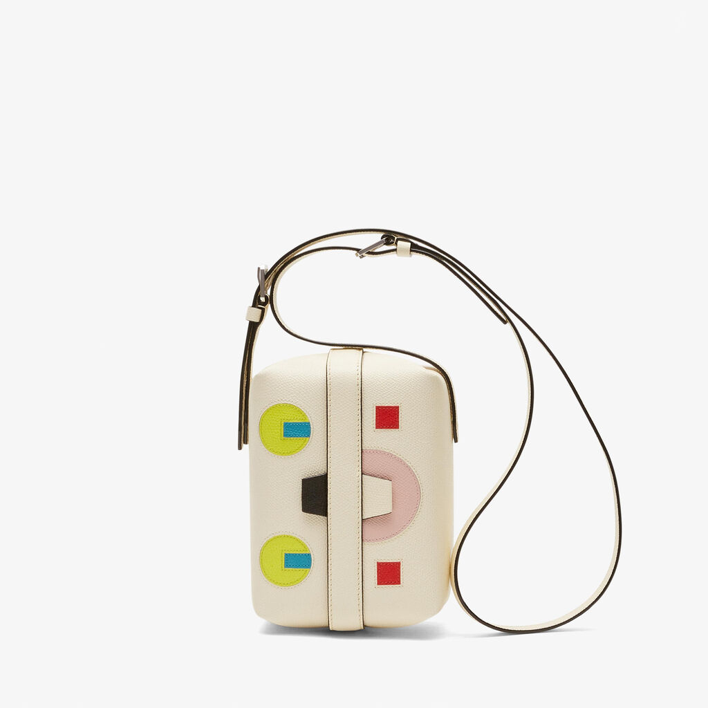 Valextra Borsa a tracolla Mini in Pelle Bianco Perla | Valextra Tric Trac Shopping Online