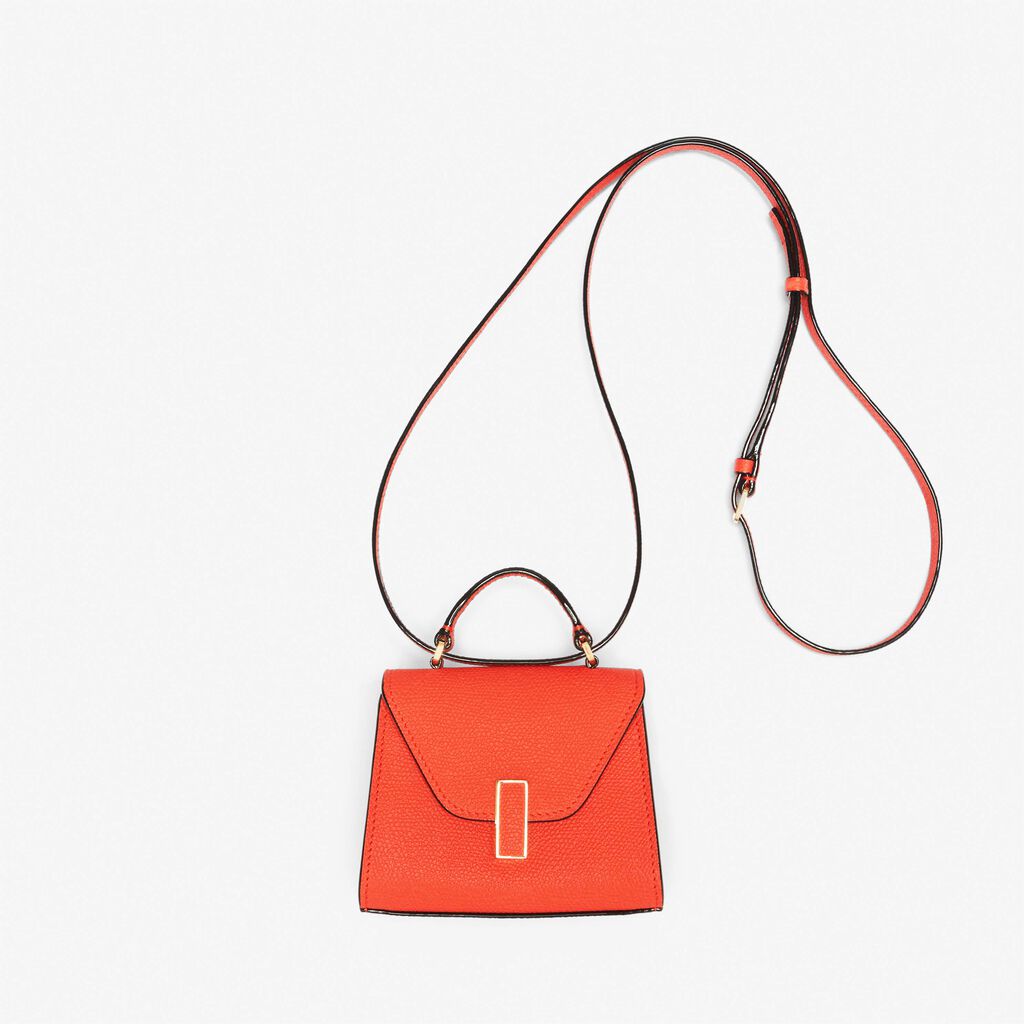 Valextra Borsa cintura piccola in Pelle Rosso Papavero | Valextra Iside Sottocosto
