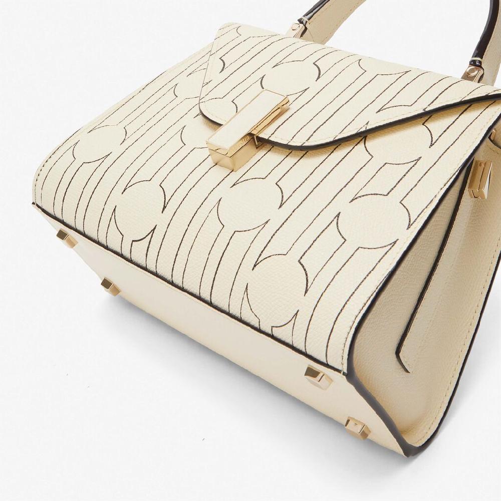 Valextra Borsa a mano Mini da Donna Bianca e Nera | Valextra Iside Sconto