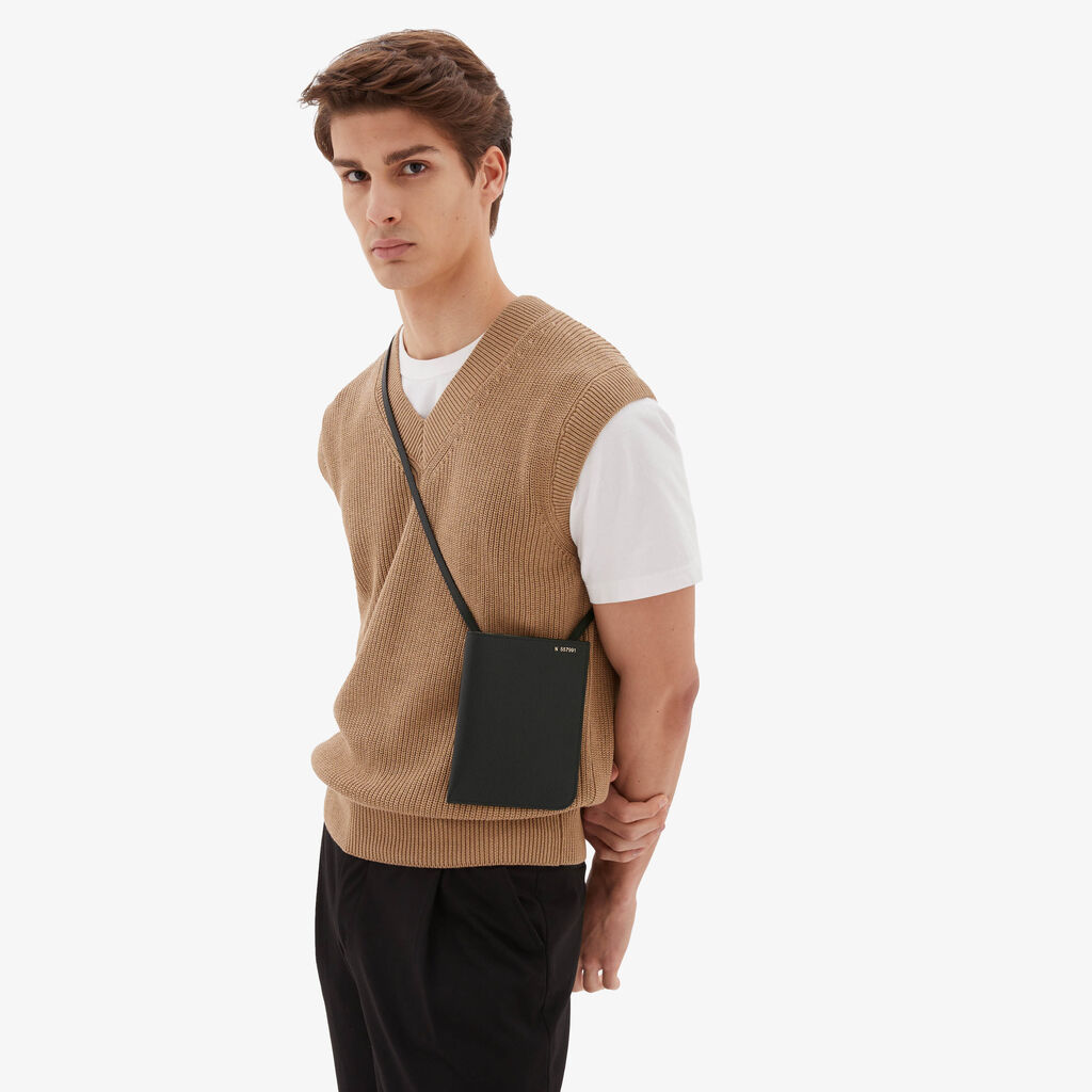 Valextra Portafoglio grande in Pelle Nera | Valextra Soft Offerta