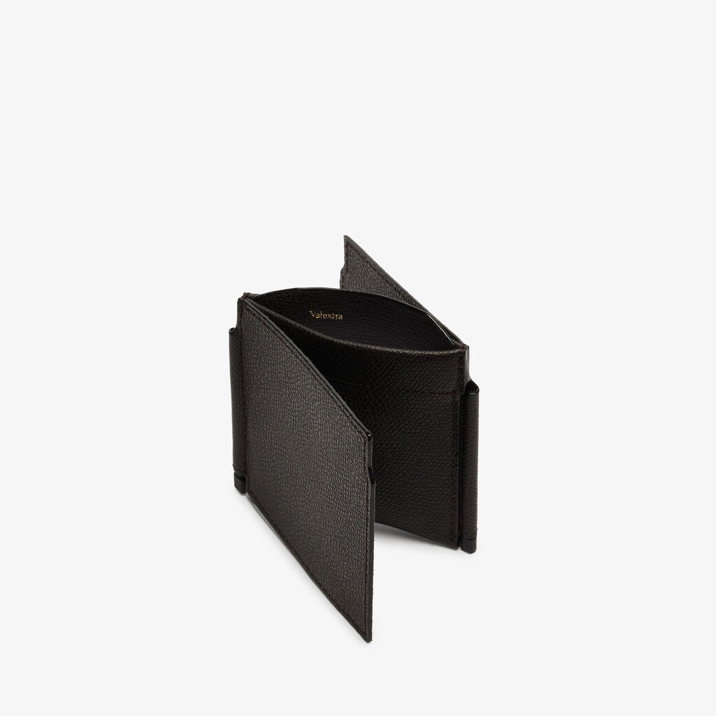 Valextra Portafoglio con fermasoldi trifold in Pelle Marrone | Valextra Hotsell