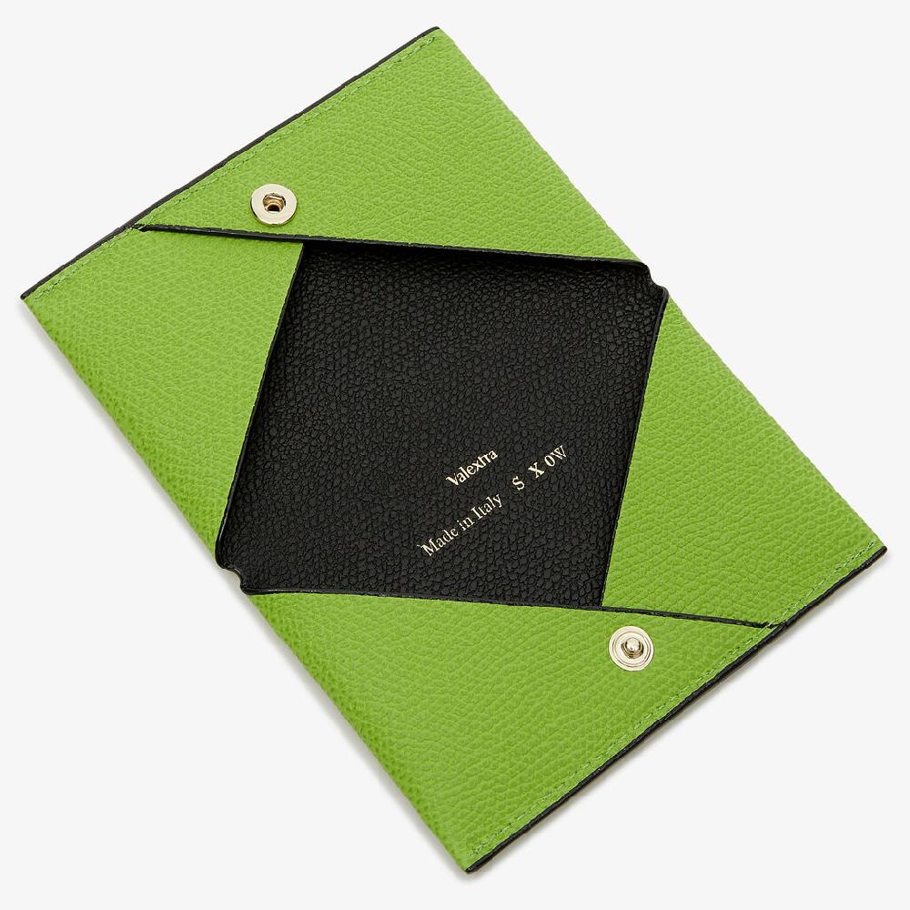 Valextra Porta carte piccolo da Donna di Lusso in Pelle Verde | Valextra I Più Venduti