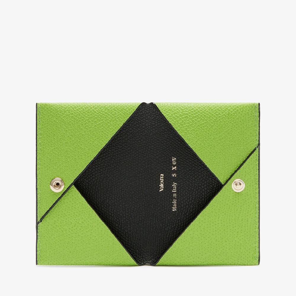 Valextra Porta carte piccolo da Donna di Lusso in Pelle Verde | Valextra I Più Venduti