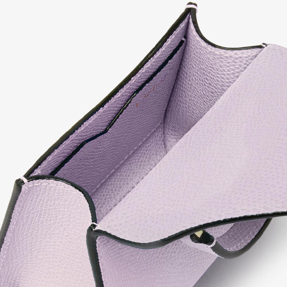 Valextra Borsa cintura da Donna di Lusso in Pelle Lilla | Valextra Iside Moda