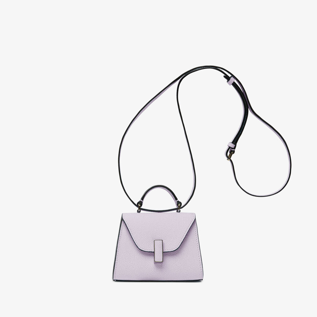 Valextra Borsa cintura da Donna di Lusso in Pelle Lilla | Valextra Iside Moda