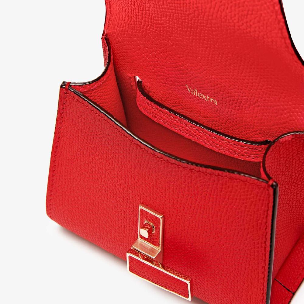 Valextra Borsa cintura da Donna in Pelle Rossa cremisi | Valextra Iside Spedizione gratuita