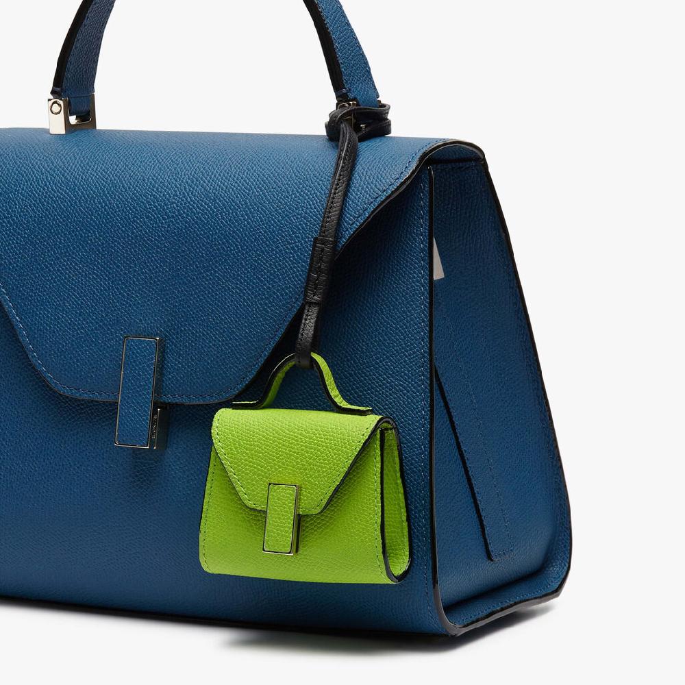 Valextra Charm per borsa da Donna in Pelle Verde | Valextra Iside Sconto di tempo limitato