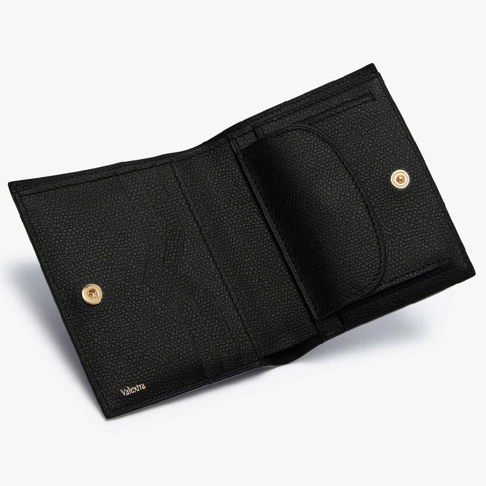 Valextra Portafoglio piccolo da Uomo di Lusso in Pelle Nera | Valextra Offerta speciale