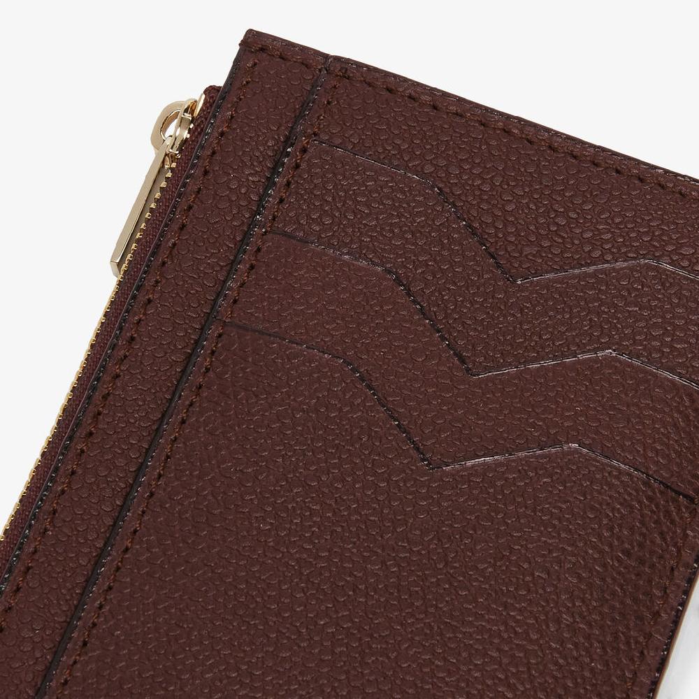 Valextra Portamonete da Uomo di Lusso in Pelle Marrone | Valextra Offerta Pasqua