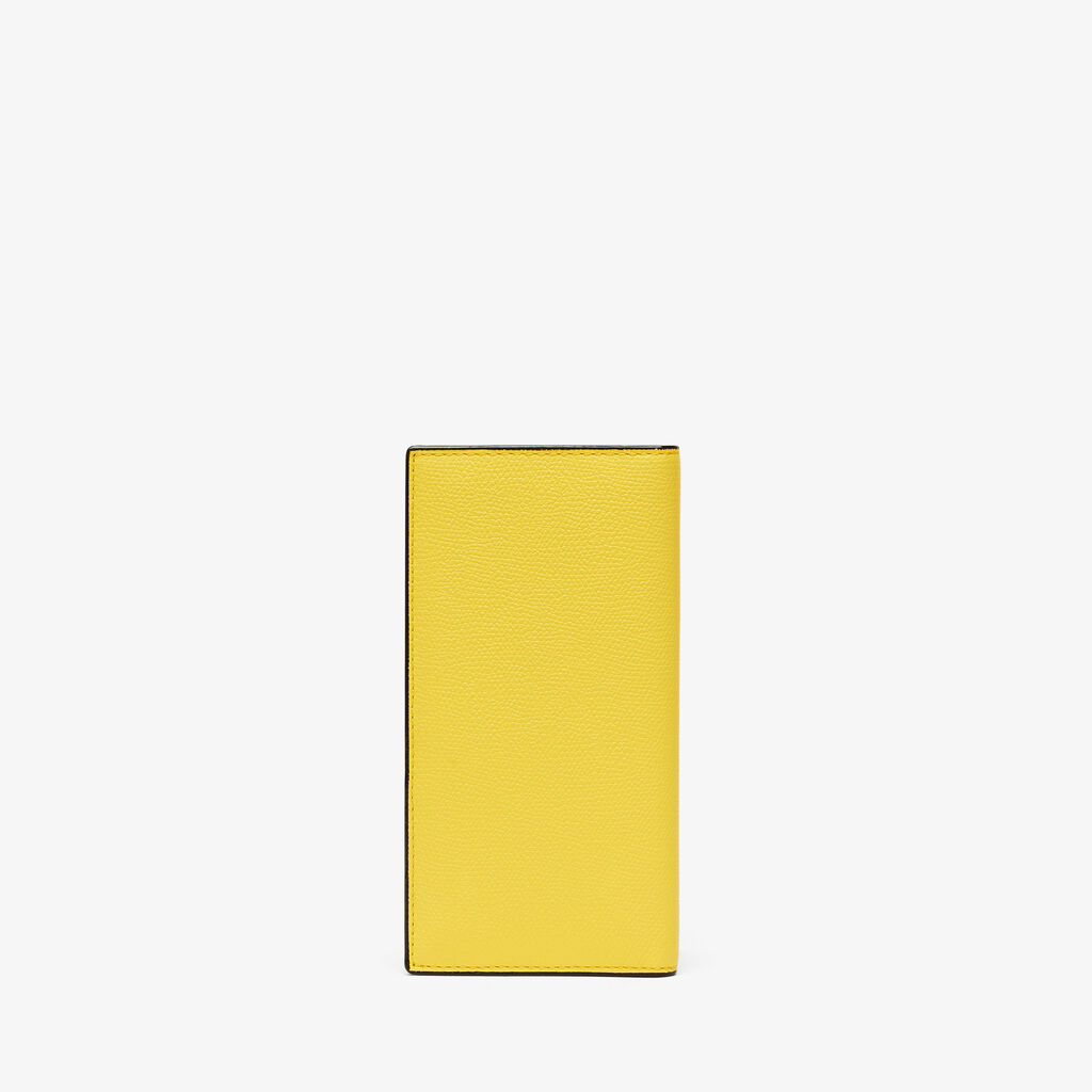 Valextra Portafoglio Bifold in Pelle Gialla con portamonete | Valextra Offerta Anniversario