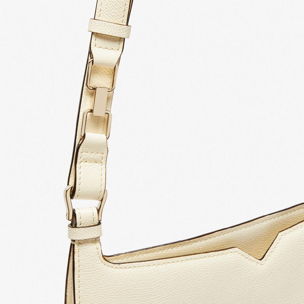 Valextra Borsa a spalla Media in Pelle Bianca | Valextra Hobo Offerta temporanea