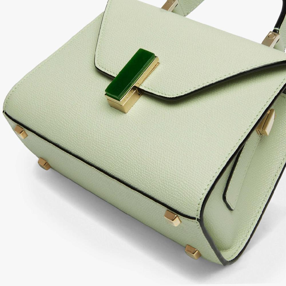 Valextra Borsetta da Donna in Pelle Verde chiara | Valextra Iside Nuovi prodotti