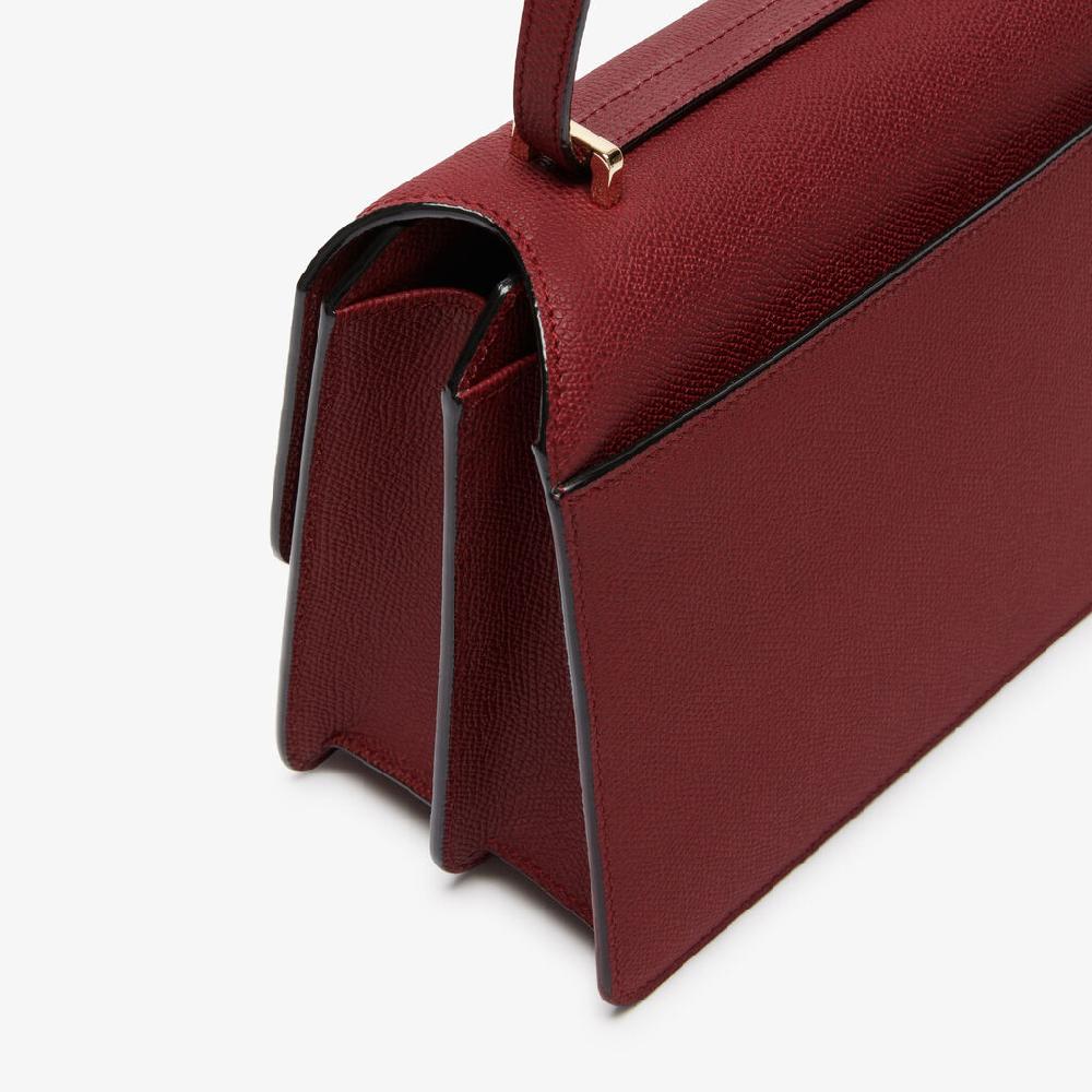 Valextra Borsa a tracolla da Donna di Lusso in Pelle Bordeaux | Valextra Bestseller