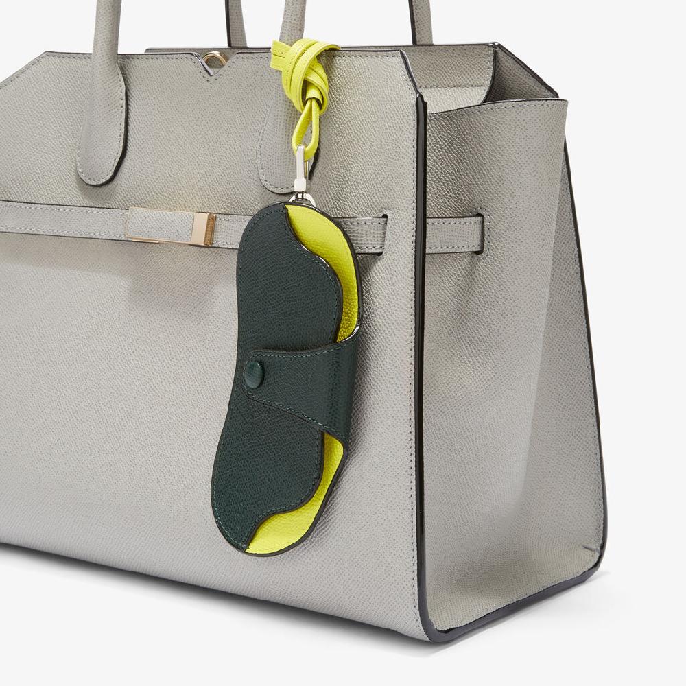 Valextra Custodia occhiali di Lusso in Pelle Verde e Gialla lime | Valextra Offerte speciali