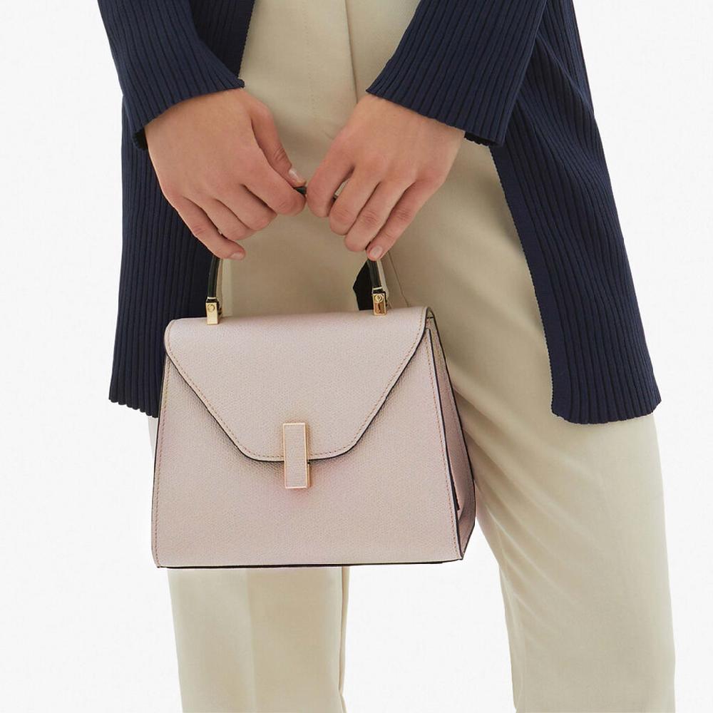 Valextra Borsa a mano raffinata in Pelle Rosa Nude | Valextra Iside Enormi risparmi