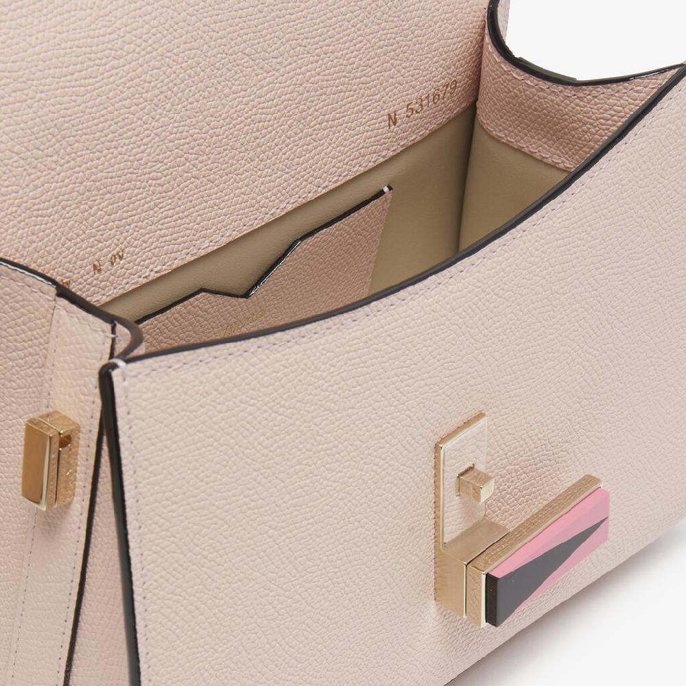 Valextra Borsetta a mano da Donna in Pelle Rosa | Valextra Iside Ritorno libero
