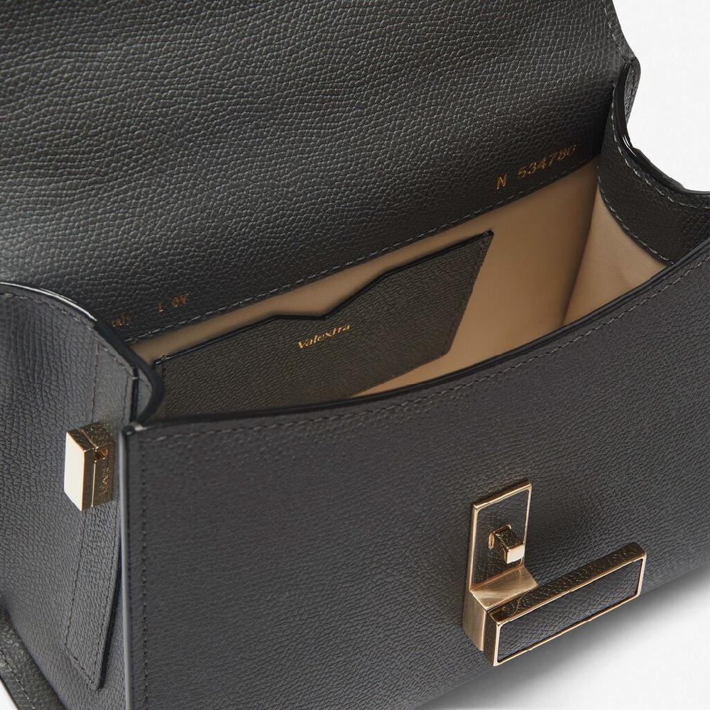 Valextra Borsa a mano elegante in Pelle Grigia | Valextra Iside Rilascio limitato