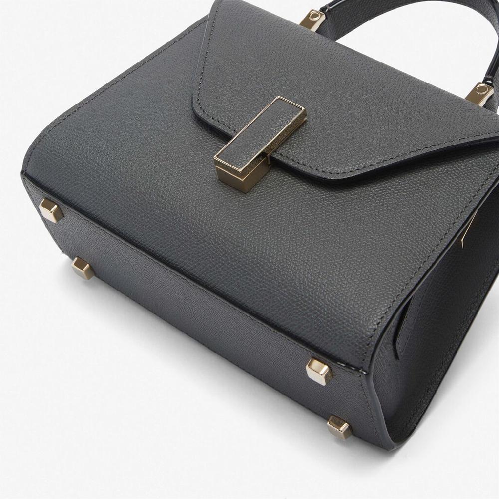 Valextra Borsa a mano elegante in Pelle Grigia | Valextra Iside Rilascio limitato