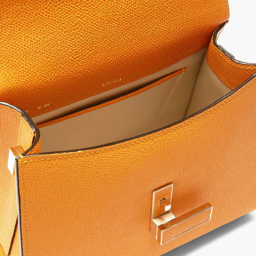 Valextra Borsa a mano Mini in Pelle Gialla con tracolla | Valextra Iside Ultimi due giorni