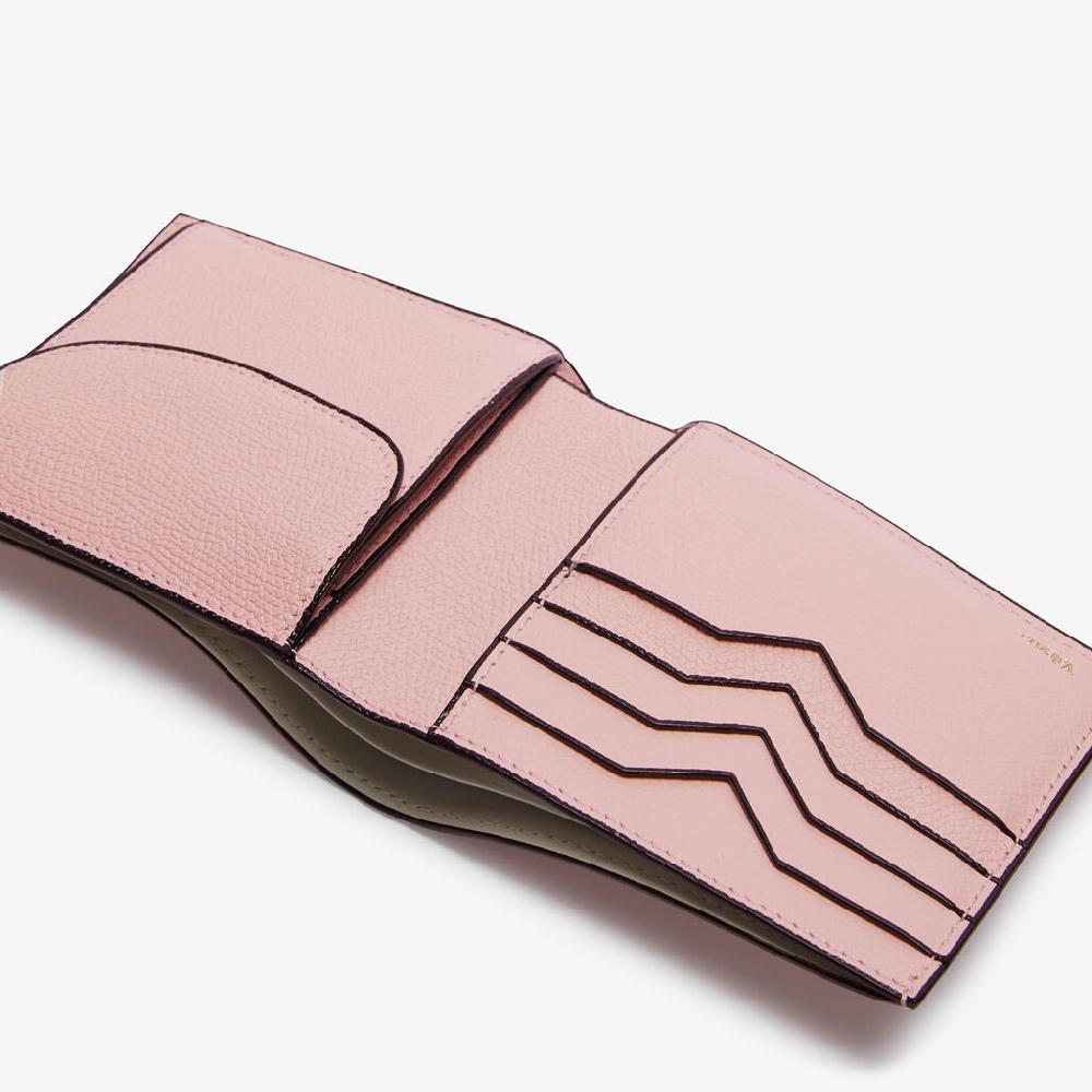 Valextra Portafoglio bifold da Donna in Pelle Rosa di Lusso | Valextra Promozione temporanea