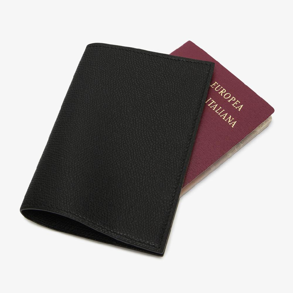 Valextra Porta passaporto elegante in Pelle Nera di Lusso | Valextra Fino al 65% di sconto