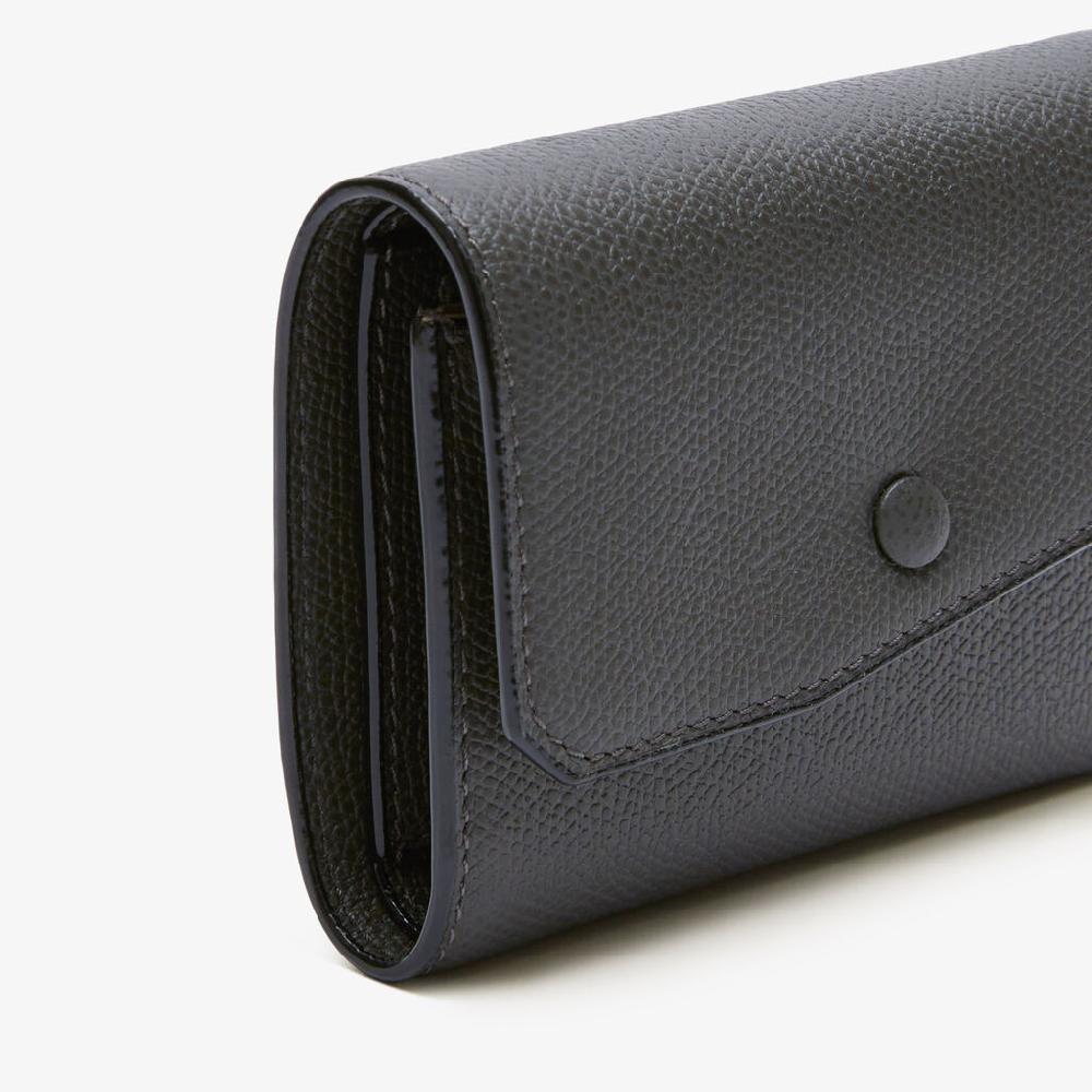 Valextra Portafoglio compatto da Uomo in Pelle Grigia | Valextra Pocket Only for today