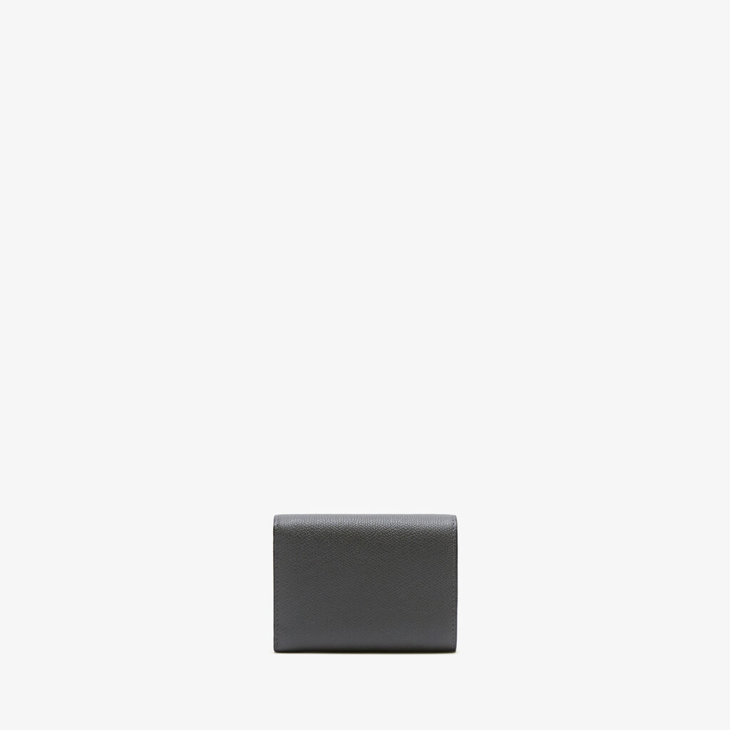 Valextra Portafoglio compatto da Uomo in Pelle Grigia | Valextra Pocket Only for today