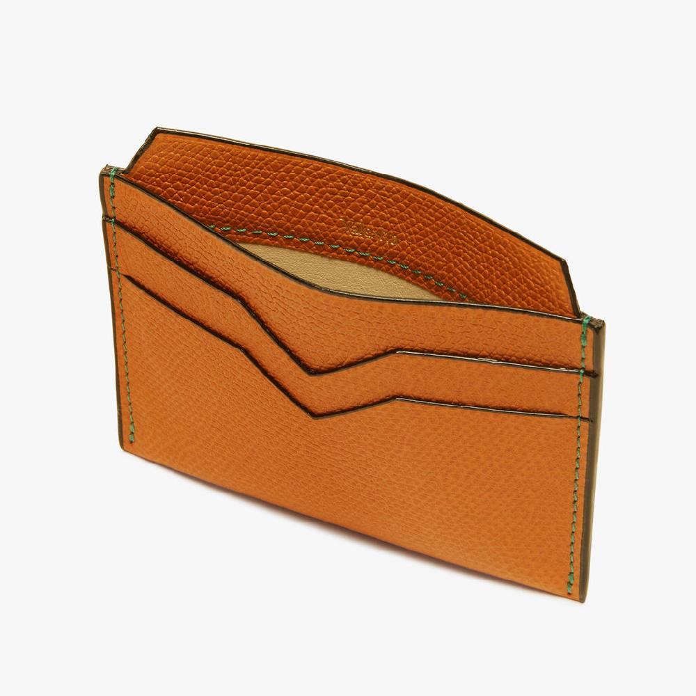 Valextra Portatessere e carte di credito in Pelle Marrone | Valextra 50% di sconto con spedizione gratuita