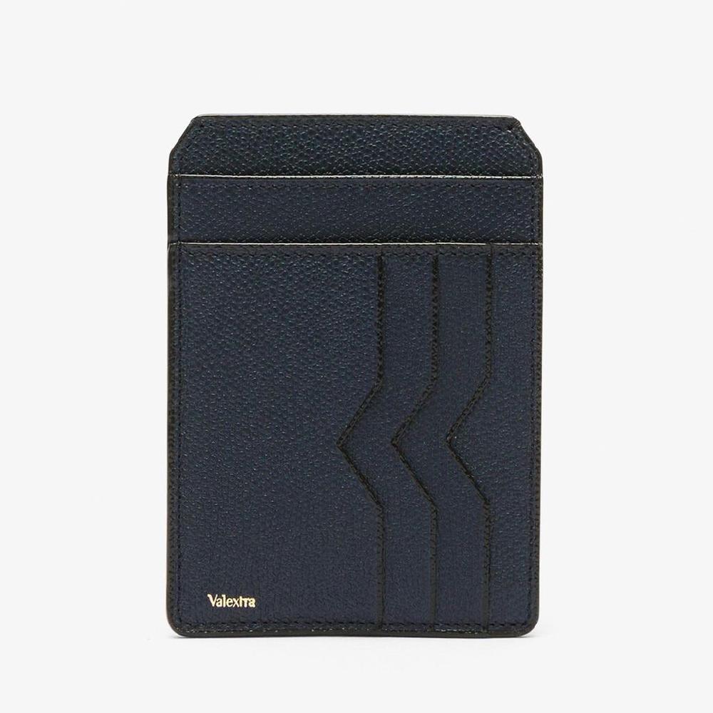 Valextra Porta carte e documenti in Pelle Blu | Valextra 2025