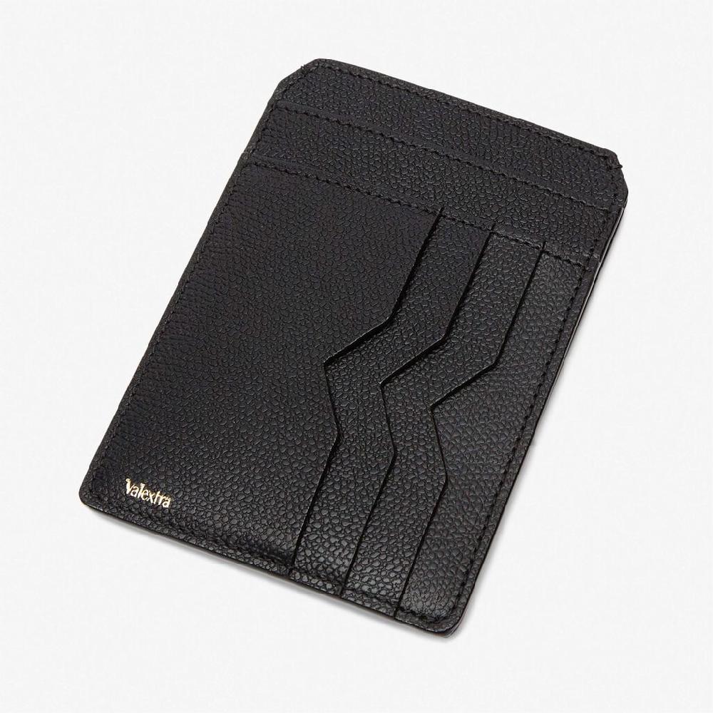 Valextra Porta carte di credito in Pelle Nera | Valextra piccola pelletteria Nuovo