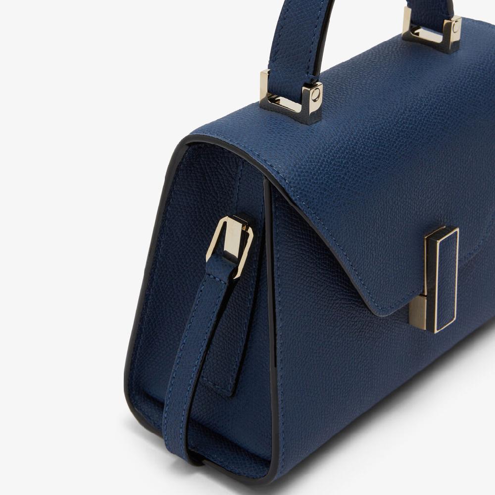 Valextra Borsa a tracolla Donna in Pelle Blu Zaffiro | Valextra Iside Vendita
