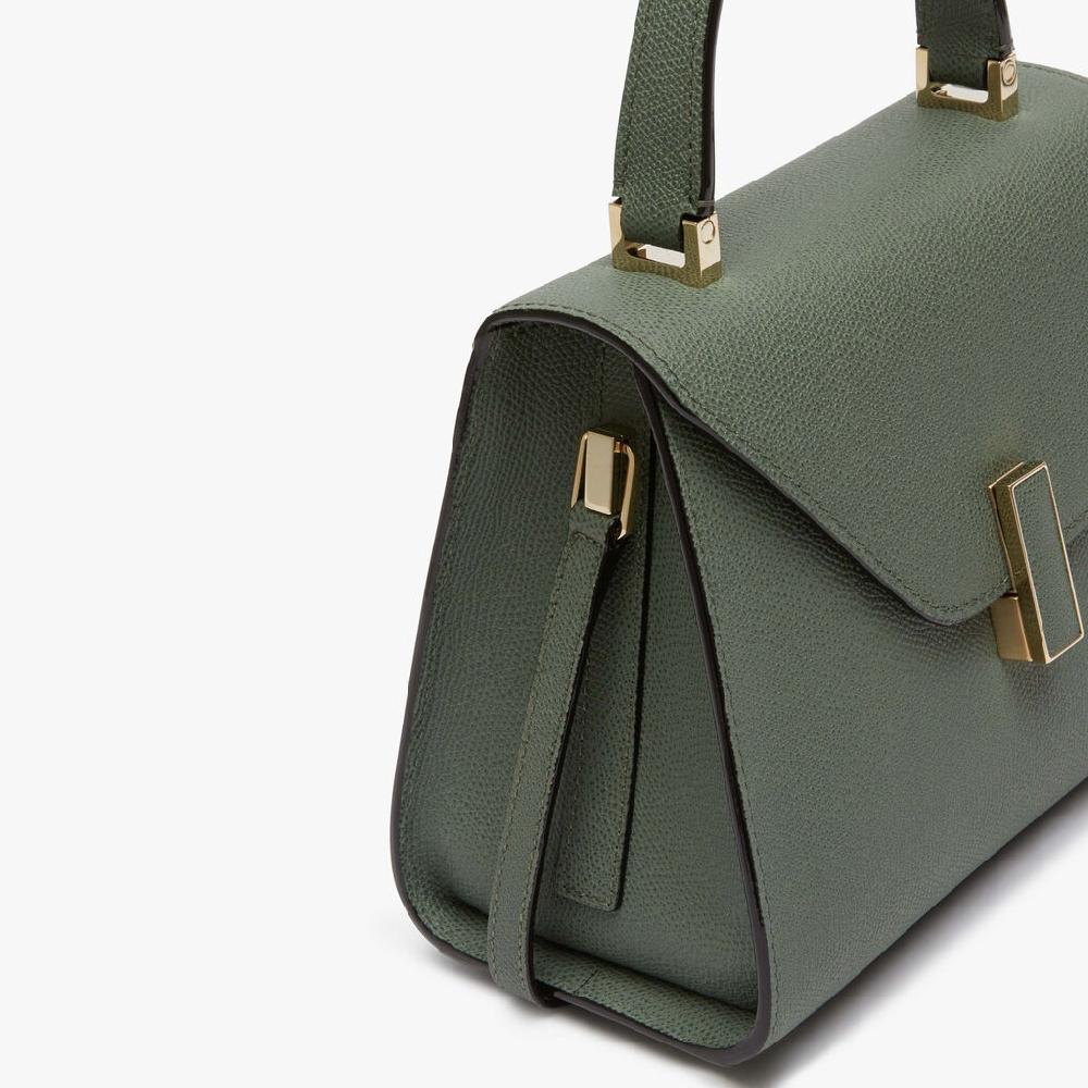 Valextra Borsetta a mano da Donna Mini in Pelle Verde | Valextra Iside Spedizione Gratuita