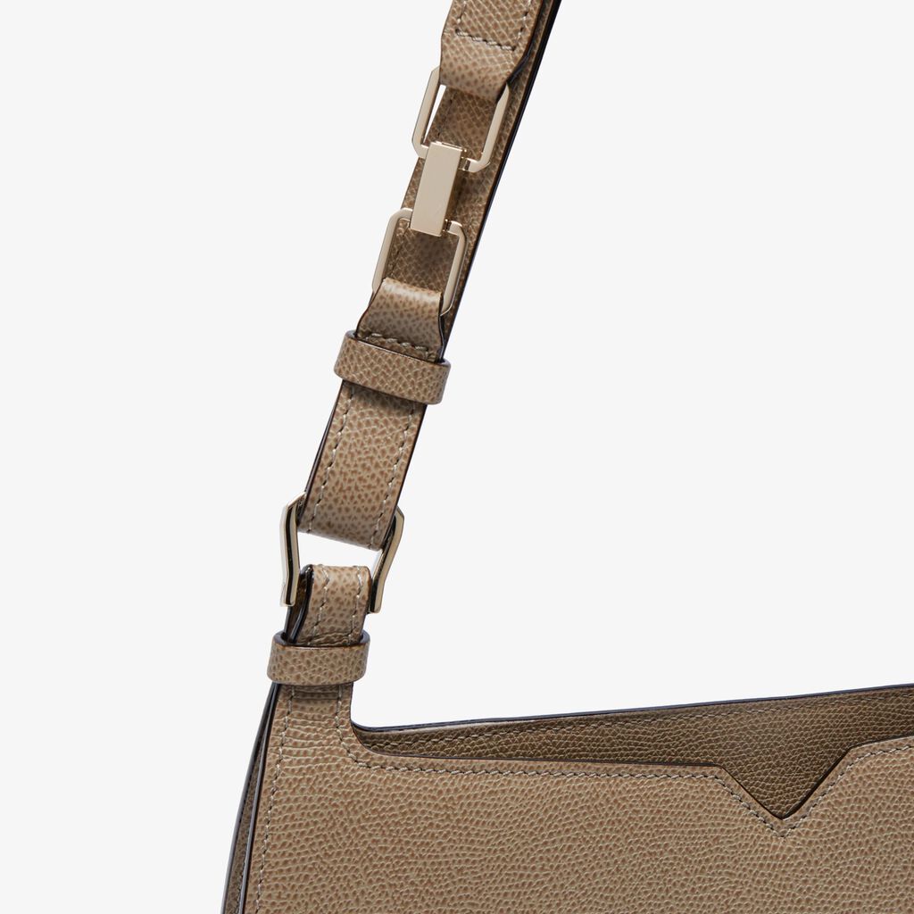 Valextra Borsa a spalla Media in Pelle Tortora | Valextra Hobo Soddisfazione Garantita
