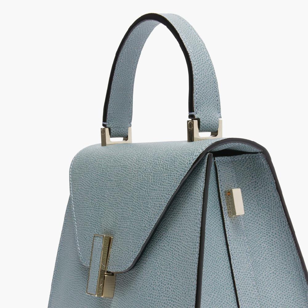 Valextra Borsa a mano Mini in Pelle Blu | Valextra Iside Negozi Online