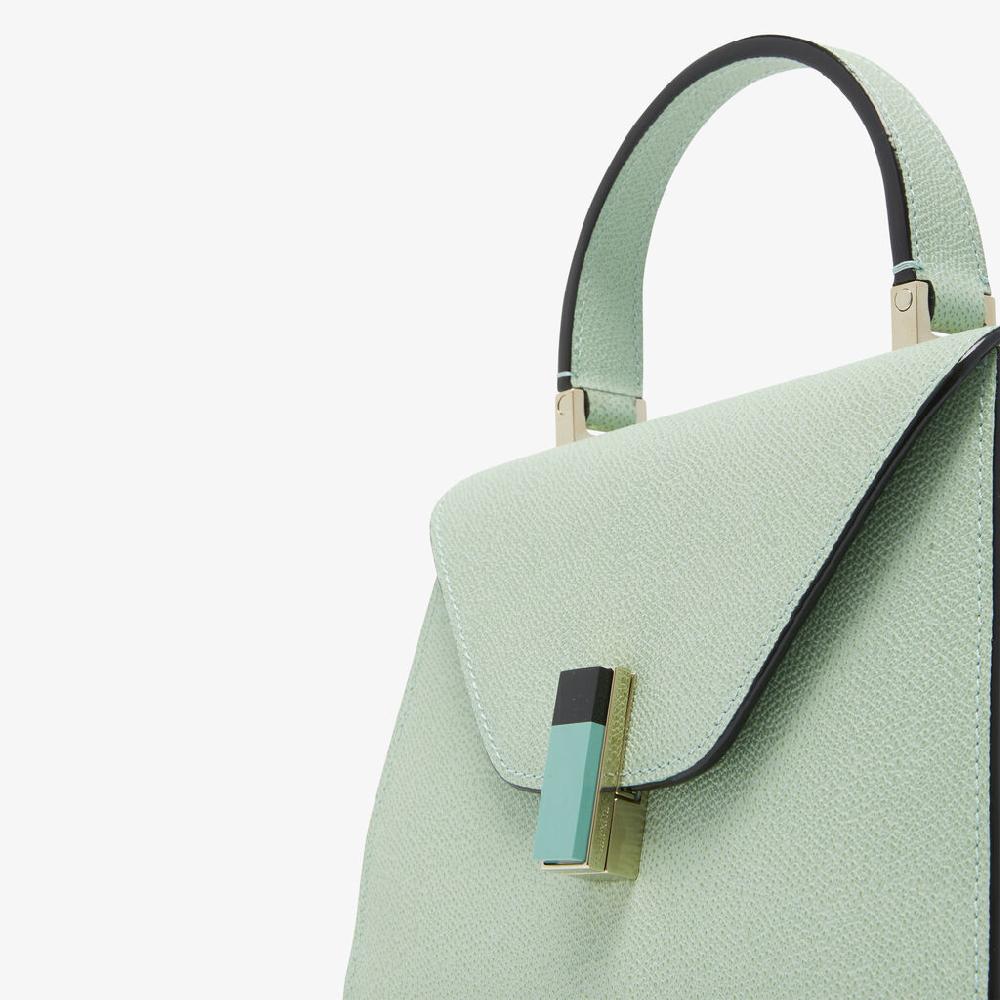 Valextra Borsa a mano da Donna in Pelle Verde chiara | Valextra Iside Acquista Ora