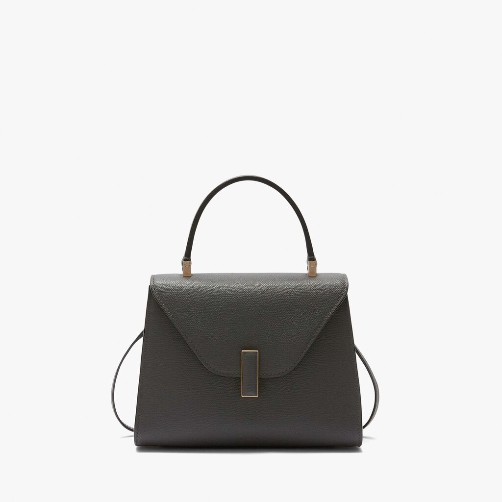 Valextra Borsa a mano Mini in Pelle Grigia | Valextra Iside Consegna Veloce