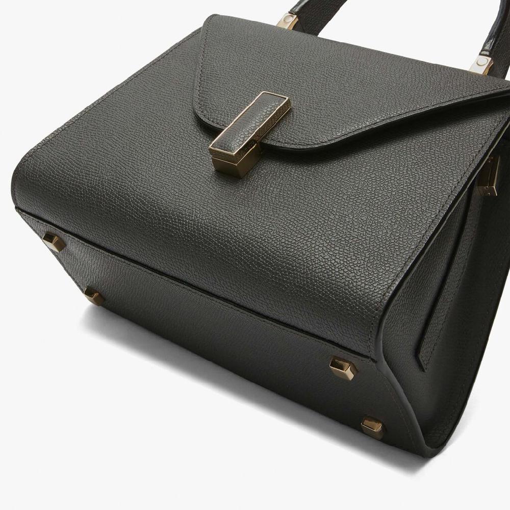 Valextra Borsa a mano Mini in Pelle Grigia | Valextra Iside Consegna Veloce