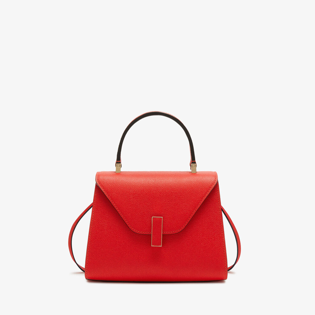 Valextra Borsa a mano Mini in Pelle Rossa | Valextra Iside Promozione Limitata