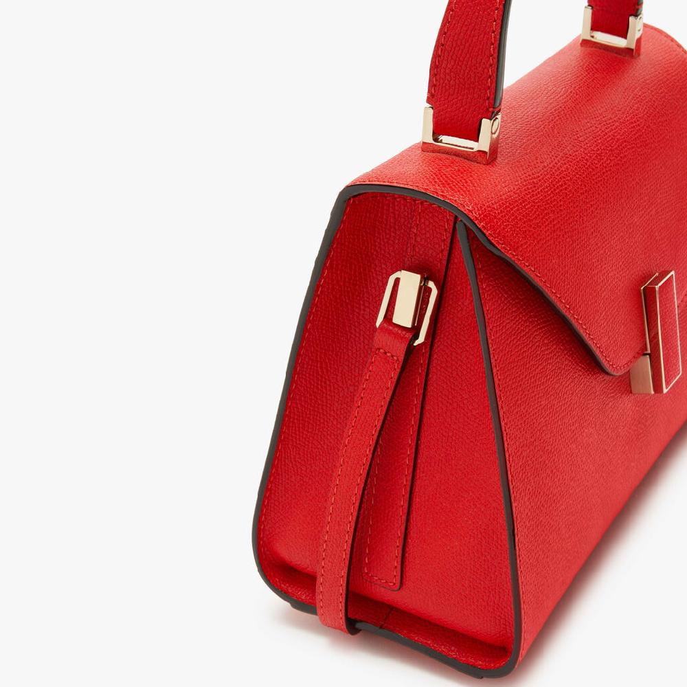 Valextra Borsa a mano Mini in Pelle Rossa | Valextra Iside Promozione Limitata