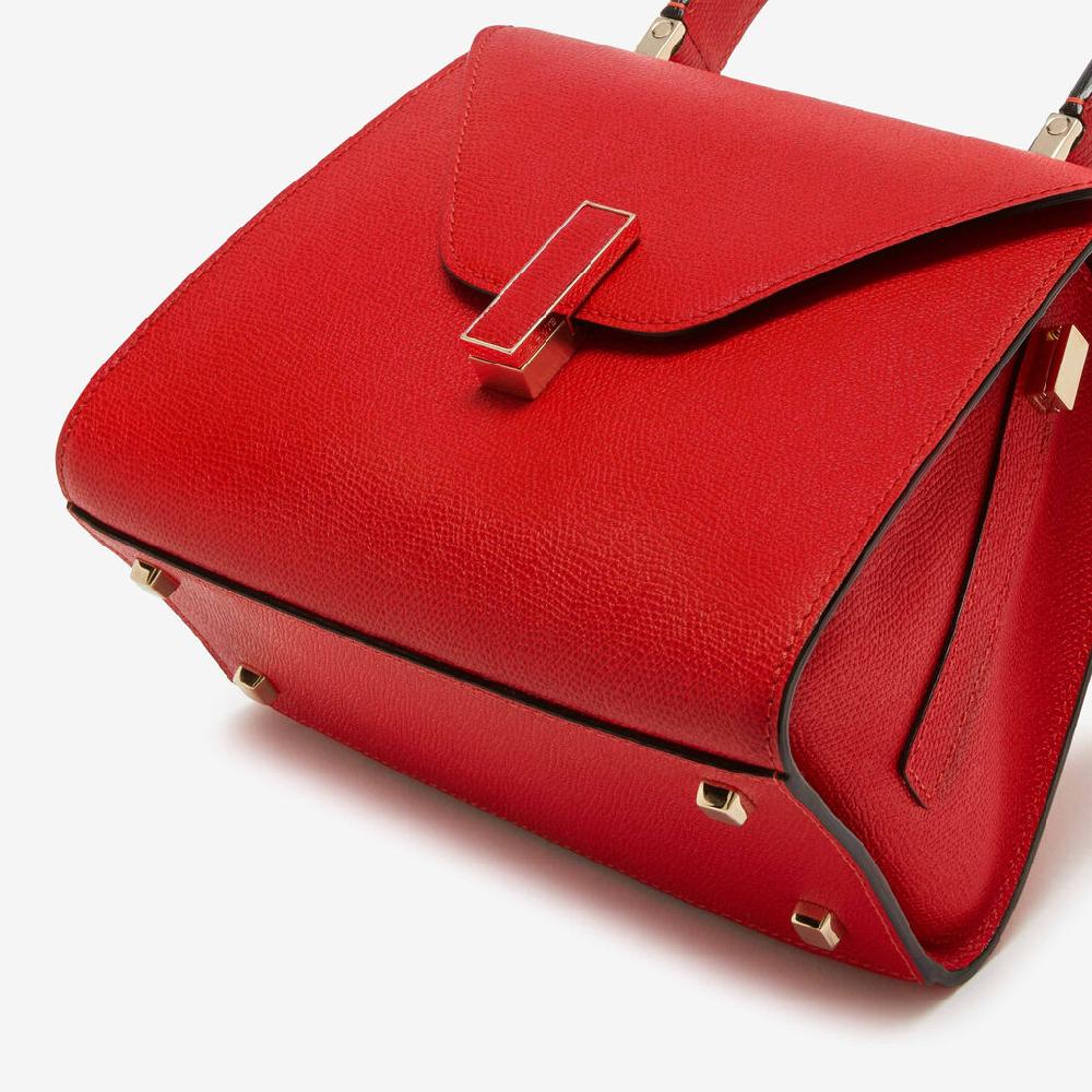 Valextra Borsa a mano Mini in Pelle Rossa | Valextra Iside Promozione Limitata